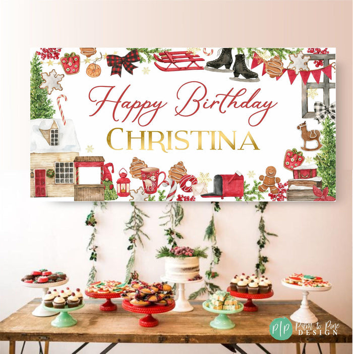 Custom Christmas Holiday Party Banner