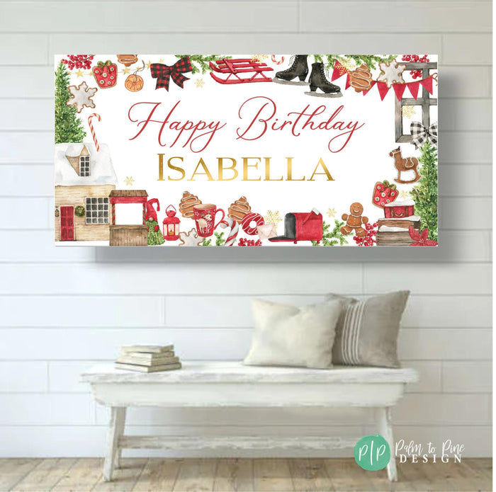 Custom Christmas Holiday Party Banner