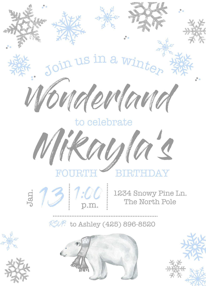 Winter Wonderland Invite