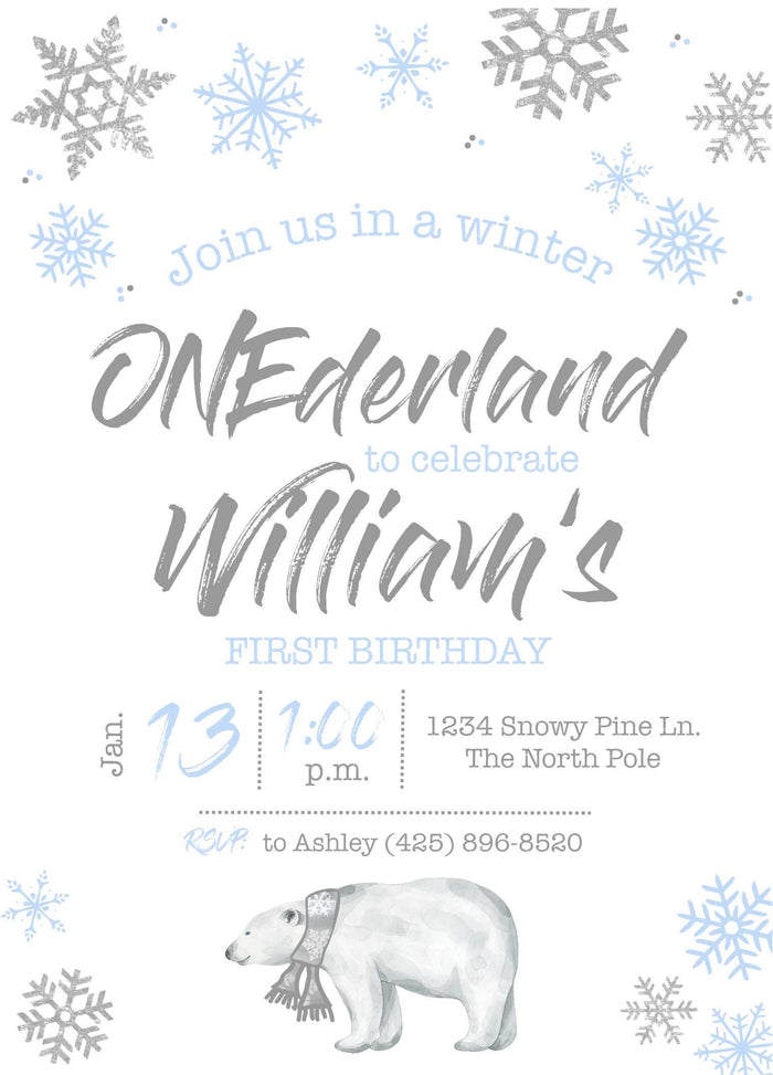 Winter Wonderland Invite