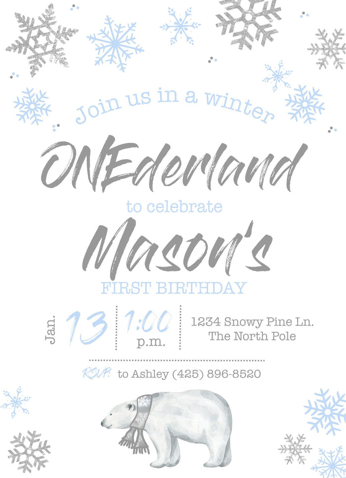 Winter Wonderland Invite