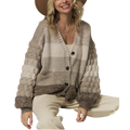 Women's Bubble Sleeve Cardigan