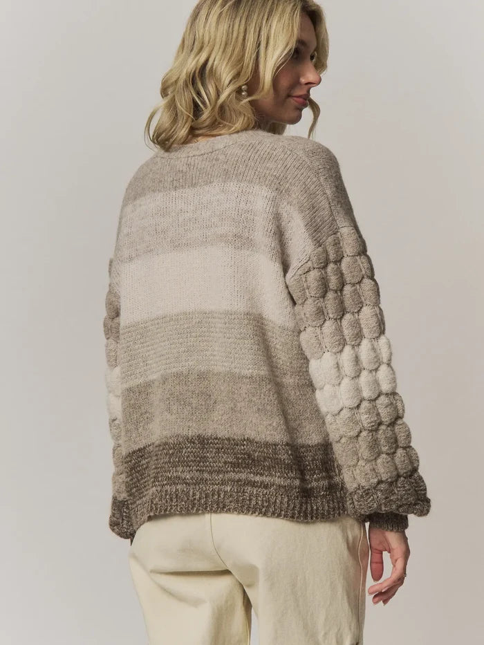 Women's Bubble Sleeve Cardigan