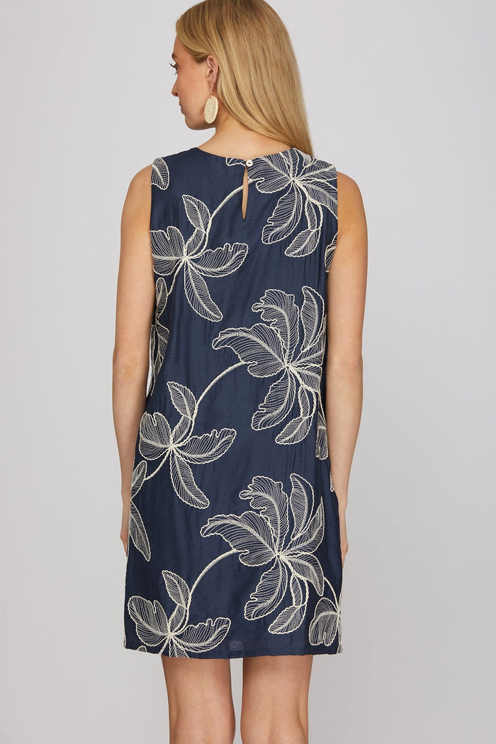Women's Embroidered Mini Dress