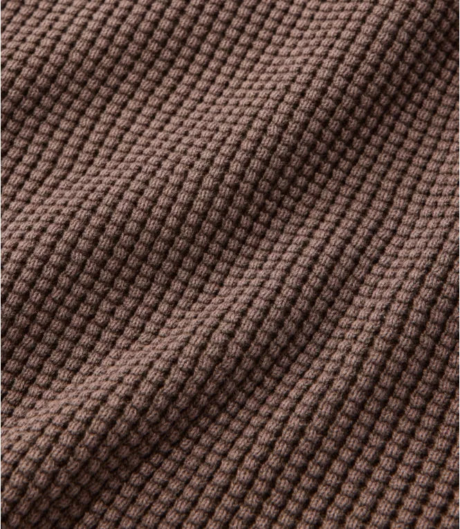 Women's Sunwashed Waffle Sweater, Splitneck