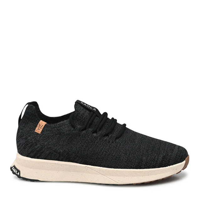 Black sneaker on a white background