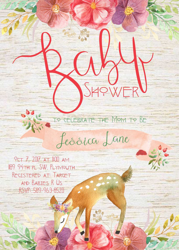 Woodland Invitation